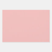 Feuille De Papier Cadeau Rose et vert doux (Devant 3)