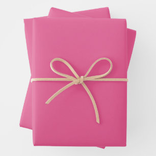 Feuille De Papier Cadeau Rose français simple