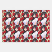 Feuille De Papier Cadeau Rose Girl Anime (Devant)