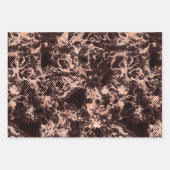 Feuille De Papier Cadeau Rose Gold Blanc Marbre Noir Anniversaire Tendance  (Devant 3)