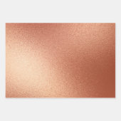 Feuille De Papier Cadeau Rose Gold Bronze de Noël Bell (Devant 2)