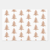 Feuille De Papier Cadeau Rose Gold Joyeux Noël Arbre d'étincelle Parties sc (Devant 2)