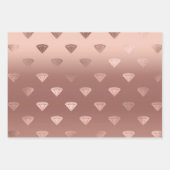 Feuille De Papier Cadeau Rose Gold Kisses Lièvres (Devant 2)