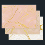 Feuille De Papier Cadeau Rose Gold Marble Agate Pailleté<br><div class="desc">Couvrez vos cadeaux avec un beau papier d'emballage en marbre d'agate à paillettes dorées de couleur blanche, rose et désert. Ils sont un excellent choix pour les anniversaires, les mariages, les douches de mariée et toute autre occasion. Produits assortis pour douche de mariée et mariage disponibles dans ma boutique Wowweds....</div>