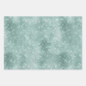 Feuille De Papier Cadeau Rose Gold Mint Silver Sparkle Glitz (Devant 2)