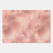Feuille De Papier Cadeau Rose Gold Rose Glam Glitter Zebra Print (Devant 2)