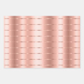 Feuille De Papier Cadeau Rose Gold Ruban Arc Bridal Shower (Devant)