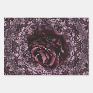 Feuille De Papier Cadeau Rose Mandala