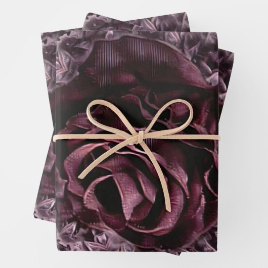 Feuille De Papier Cadeau Rose Mandala (En situation)