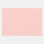 Feuille De Papier Cadeau Rose pâle #FFCEC7 (Devant)