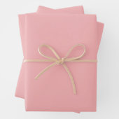 Feuille De Papier Cadeau Rose pastel solide   (En situation)