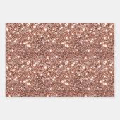 Feuille De Papier Cadeau Rose Peach Gold Glam (Devant 2)