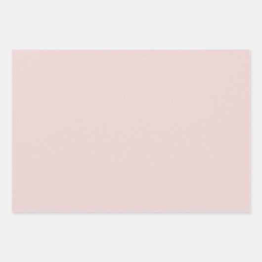 Feuille De Papier Cadeau Rose romantique (Devant 2)