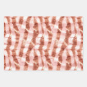 Feuille De Papier Cadeau Rose rose blanc Zebra Animal (Devant 3)