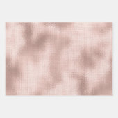 Feuille De Papier Cadeau Rose rose Blush Gold Glam Chic Anniversaire (Devant)