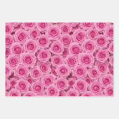 Feuille De Papier Cadeau Roses blanches, roses et jaunes (Devant 2)