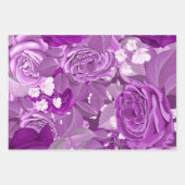 Feuille De Papier Cadeau Roses d'aquarelle 38 (Devant)