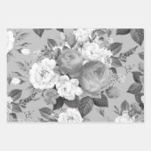 Feuille De Papier Cadeau Roses d'aquarelle 9 (Devant 3)