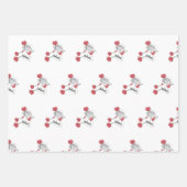 Feuille De Papier Cadeau Roses et cigarettes (Devant 2)