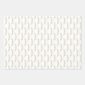 Feuille De Papier Cadeau Roses féminins de l'aquarelle (Devant 2)