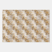 Feuille De Papier Cadeau Roses jaunes romantiques (Devant 3)