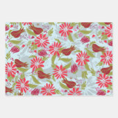 Feuille De Papier Cadeau Roses romantiques Mélange Floral Valentines Motif (Devant 2)