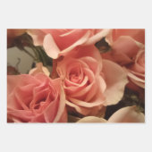 Feuille De Papier Cadeau Roses roses (Devant 2)