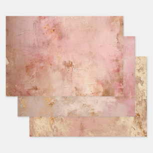 Feuille De Papier Cadeau Roses Russes Roses Faux Paint