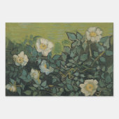 Feuille De Papier Cadeau Roses sauvages par Vincent van Gogh (Devant 2)