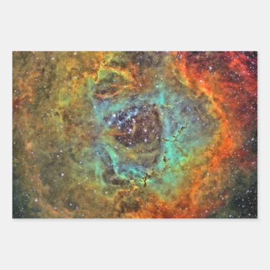 Feuille De Papier Cadeau Rosette Nebula (Devant)