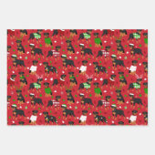 Feuille De Papier Cadeau Rottweiler de Noël (Devant)