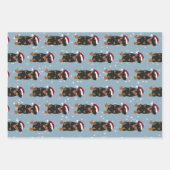 Feuille De Papier Cadeau Rottweiler de Noël (Devant)