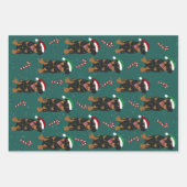 Feuille De Papier Cadeau Rottweiler de Noël  (Devant 2)