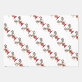 Feuille De Papier Cadeau Roudolph Reindee illuminations de Noël (Devant 3)