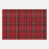 Feuille De Papier Cadeau Rouge blanc (Devant 3)