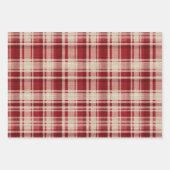 Feuille De Papier Cadeau Rouge blanc (Devant 2)