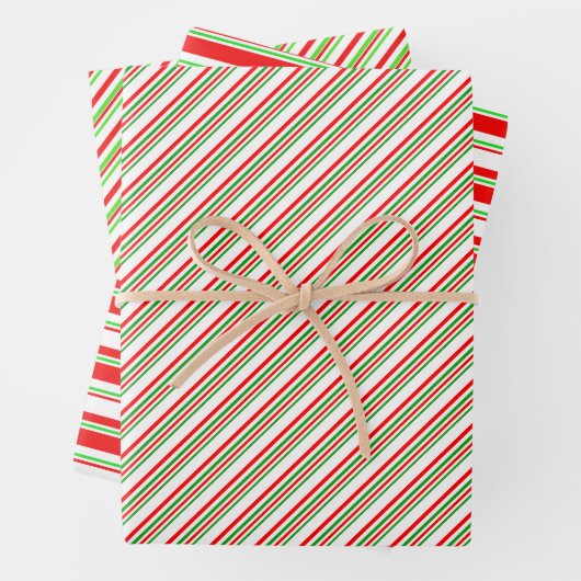 Feuille De Papier Cadeau Rouge, blanc, vert style Noël Motif (En situation)