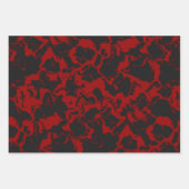 Feuille De Papier Cadeau Rouge et gris (Devant)