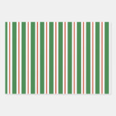 Feuille De Papier Cadeau Rouge Et Vert (Devant 3)