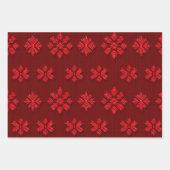 Feuille De Papier Cadeau Rouge Et Vert (Devant 2)