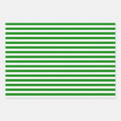 Feuille De Papier Cadeau Rouge foncé, vert et blanc (Devant 2)