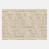 Feuille De Papier Cadeau Rouge Glam Gold Stripes (Devant 3)