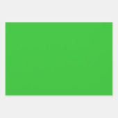 Feuille De Papier Cadeau Rouge, jaune et vert citron vert (Devant 3)