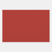 Feuille De Papier Cadeau Rouge profond automne saison automne couleur solid (Devant 2)