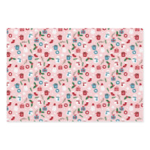  Rouge rose Vert mignon Cosy Motifs de Noël