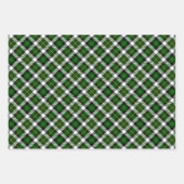 Feuille De Papier Cadeau Rouge vert blanc et noir (Devant 2)