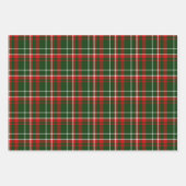 Feuille De Papier Cadeau Rouge vert blanc et noir (Devant 2)