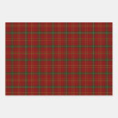 Feuille De Papier Cadeau Rouge vert blanc et noir (Devant)