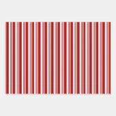 Feuille De Papier Cadeau Rouge Vert blanc Peppermenthe raypes (Devant)