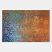 Feuille De Papier Cadeau Rouille industrielle Steampunk (Devant 3)